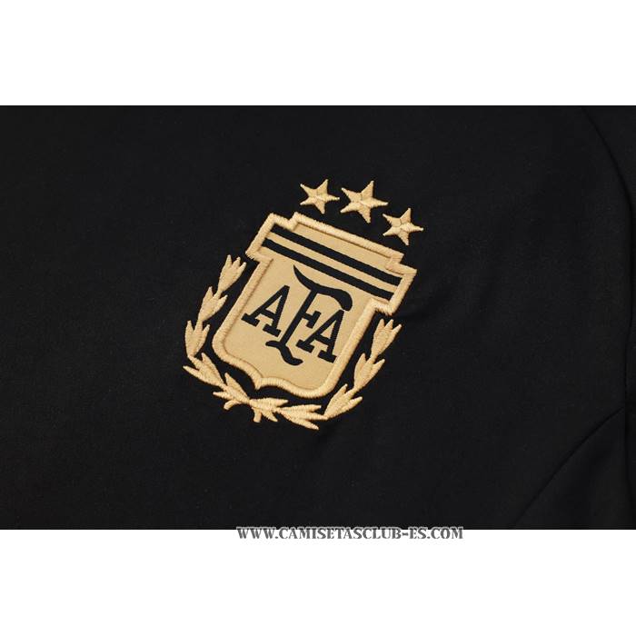 Chandal del Argentina 24-25 Manga Corta Negro - Pantalon Corto
